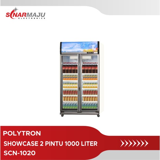 Polytron Showcase 2 Pintu 1000 Liter Scn 1020